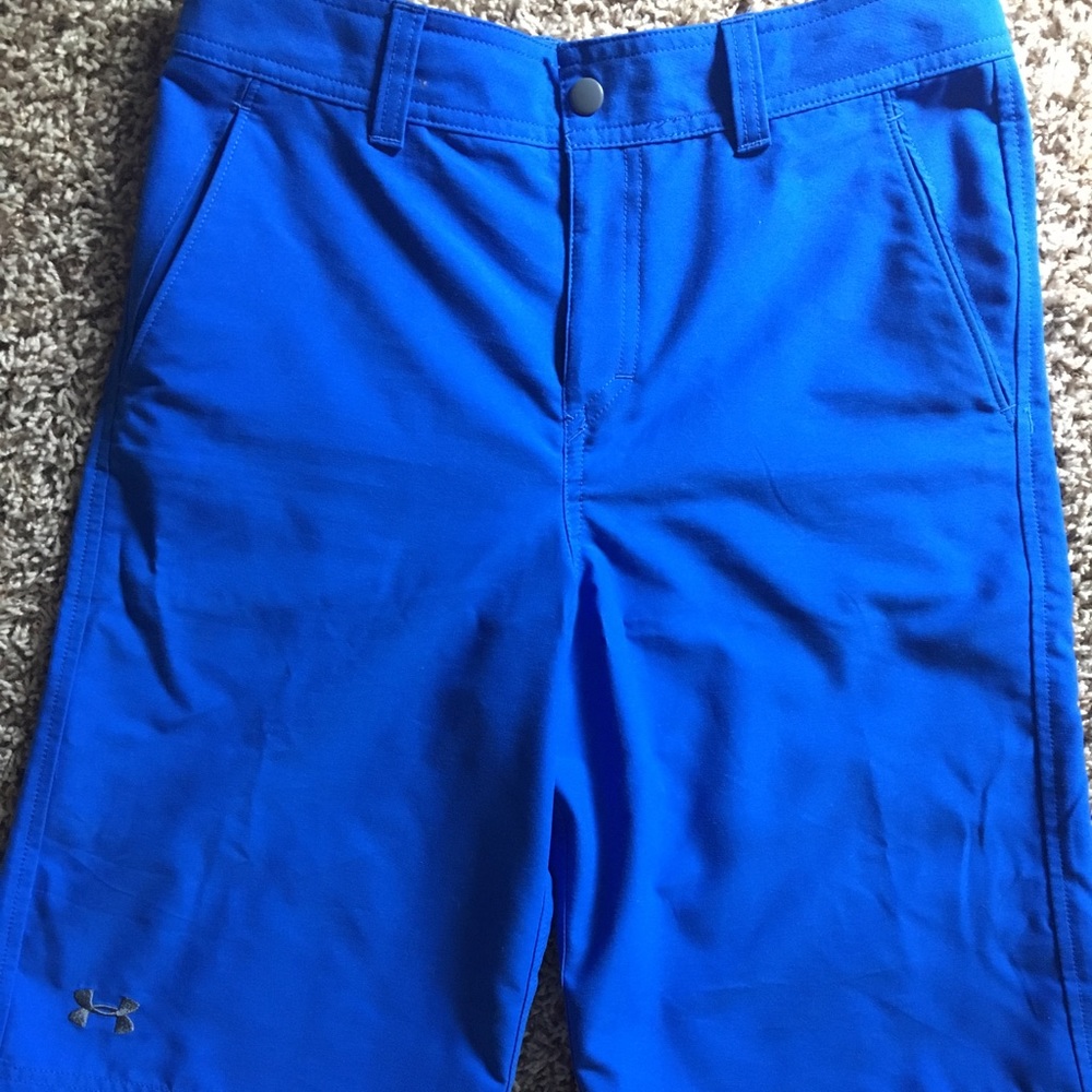 Under Armour Boys Shorts - Blue Size 16